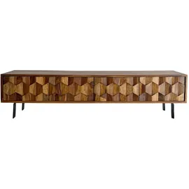 Wohnling Livetastic Lowboard 160x40x35 cm Braun Holz