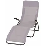 Siena Garden Anco Kippliege 144 x 72,5 x 103,5 cm hellgrau klappbar