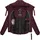 Navahoo Damen Winterjacke warme Steppjacke mit hohem Kragen und verstellbarer Kapuze Amayaa Wine Gr. XXL - XXL
