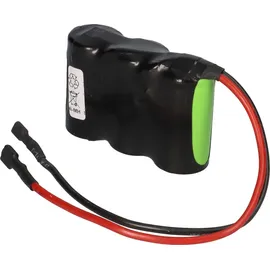 Akkuman Notleuchtenakku NiMH 3,6V 4000mAh F1x3 Baby C mit Kabel und Faston-Buchsen -4,8mm / +6,3mm