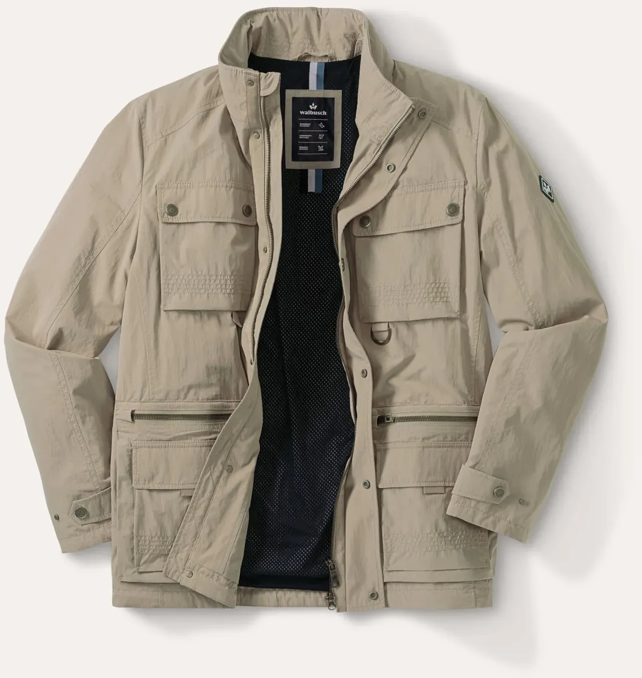Walbusch Herren Aquastop Traveller Jacke Beige