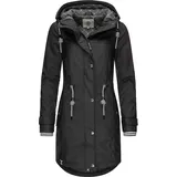 Peak Time Damen Regenmantel L60042 Schwarz21 Gr. 5XL - 5XL