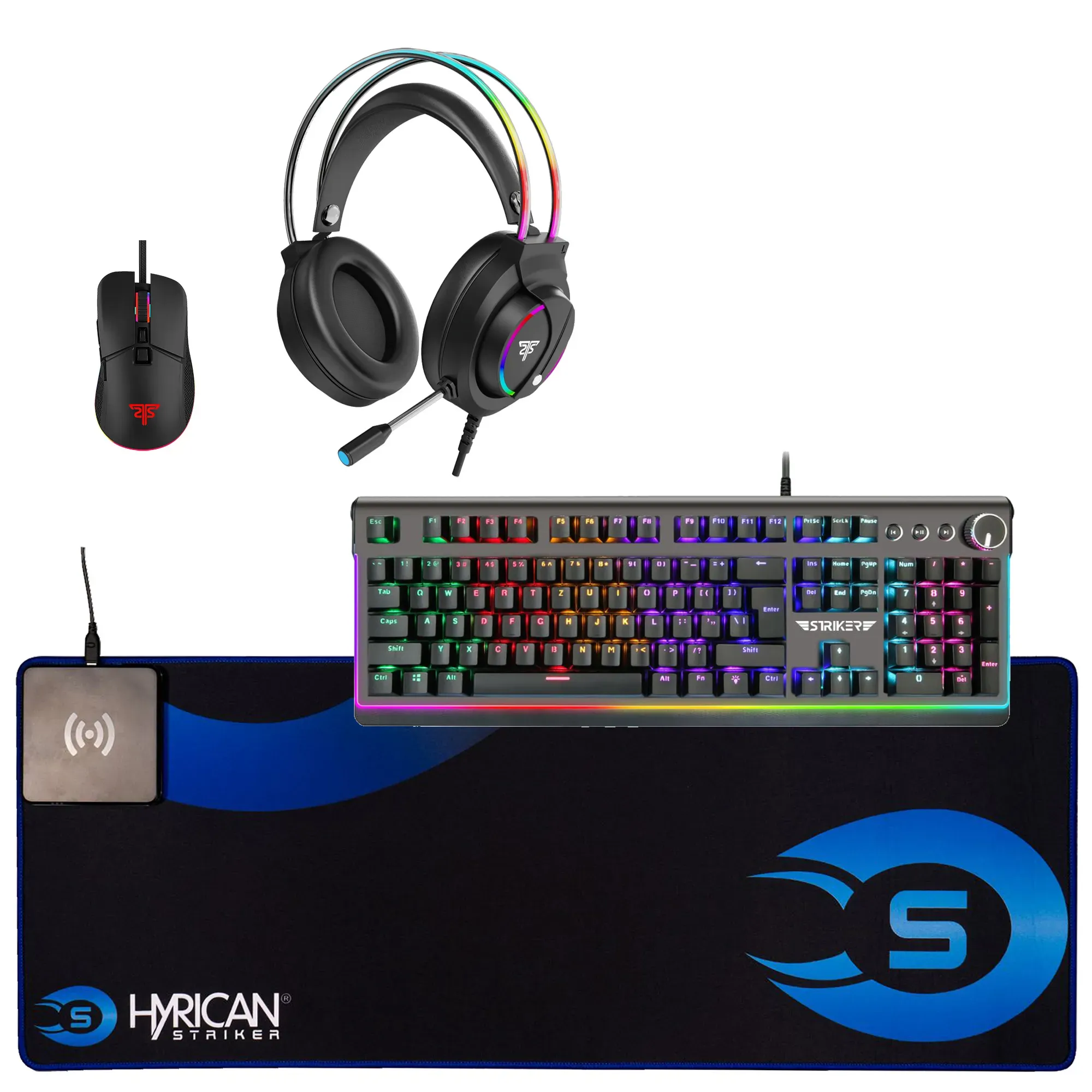 HYRICAN Tastatur- und Headset-Set 