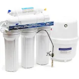 Naturewater NW-RO50-NP35 Umkehrosmoseanlage 190 L/Tag 5-stufiges Trinkwasser Filtrationssystem, Osmose System inkl. Behälter