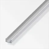 Alfer - U-profil 10 X 19,5 X 1000 Mm Silber Profil Aluminiumprofil U Schiene
