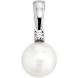 Orolino Gold 585 mit 1x Brillant 0,025ct. und weißer Perle 7mm