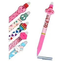 ONLINE® magiXX Fun Gelschreiber Love& 0,7 mm, Schreibfarbe: blau, 6 St.