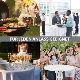 Trutzholm Stehtisch klappbar Ø 70 x 110 cm Weiß