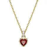 Swarovski Chroma Anhänger Herz Rot Gold