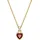 Swarovski Chroma Anhänger Herz Rot Gold