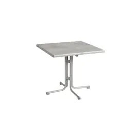ACAMP Piazza Gartentisch 70 x 70 x 72 cm Hellgrau