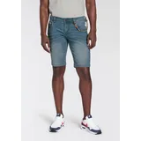 Bruno Banani Jeansshorts Set, mit Band, 2% Stk. bequemer Sitz, gerade Beinform, mit praktischen Taschen Gr. 38 N-Gr, light blue u, , 90289608-38 N-Gr