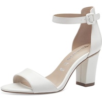 TAMARIS Damen 1-28326-42 Sandale Mit Absatz, Weiß, 37 EU