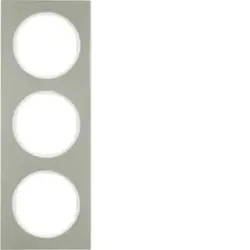 Berker 10132214 Rahmen 3fach R3 E-Stahl pw