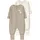 NAME IT 2er-Pack Schlafoveralls mit Klappfuß Giraffen, beige | natur, 92