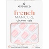 french MANICURE click-on nails Fingernägel Pink, Weiß Monochromatisch 12 Stück(e)