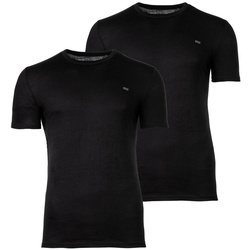 DIESEL Herren T-Shirt 2er Pack - UMTEE-RANDAL-TUBE, Rundhals, kurzarm, Logo Schwarz M