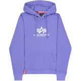 Alpha Industries New Basic Kapuzenpullover Electric Violet L