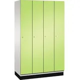 C+P Umkleidespind 4510040S10023 Sockel 4Abteile B1200mm lgr/vgn