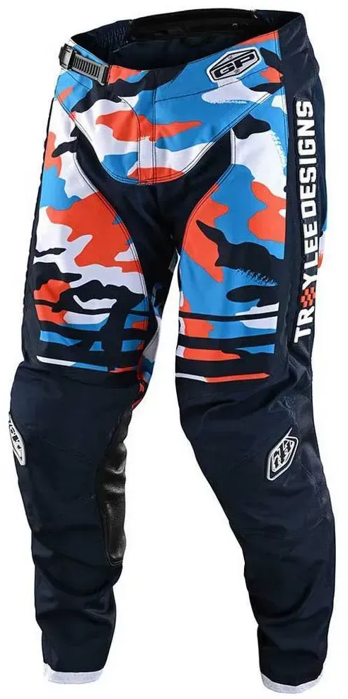 Troy Lee Designs Gp Formula Camo Offroad-hosen - Navy / Orange - 6-7 Jahre