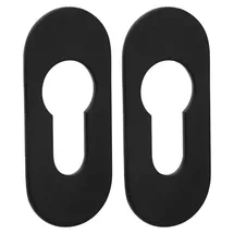 SOTech Kleberosetten oval 65 x 28 x 2 mm schwarz