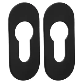SOTech Kleberosetten oval 65 x 28 x 2 mm schwarz