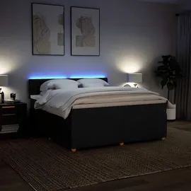 vidaXL Boxspringbett 180 x 200 cm Schwarz