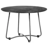Diamond Garden Loungetisch BRISTOL Ø 53 x 35 cm Edelstahl Dunkelgrau / HPL Granit Dunkel