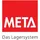 Meta Steckregal Metall H2000xB1000xT400mm silber 4 Böden Trgf.150kg