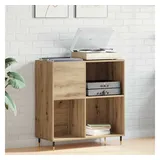 vidaXL Schallplattenschrank Artisan Eiche 85 x 38 x 89 cm Braun Holzwerkstoff