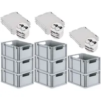 Proregal Spar Set 8x Eurobox Nextgen Economy Mit Scharnierdeckel