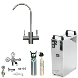 Tafelwasseranlage BieTal® Set Wasserhahn 2-Wege TWA-200 ohne Kühlung mit Filter