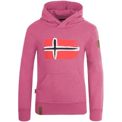 Kinder Hoodie Pullover Trondheim Rosa Gr. 128  - 8 Jahre