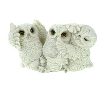 vogler joh. vogler gmbh 3er Set Schneeeulen Nichts.hören Nichts sehen Nichts Sagen Uhu Eule Vogel