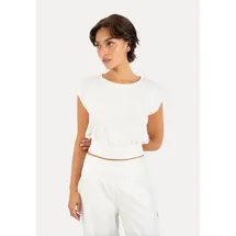 SMILODOX Jorina Pyjama-Shirt Weiß S