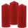 HS Candle Stumpenkerzen Ø6 cm x 17 cm 3 St. rot