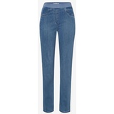 RAPHAELA by BRAX Slim Fit Jeans mit elastischem Bund Modell 'Pamina Fun', Blau, 48S