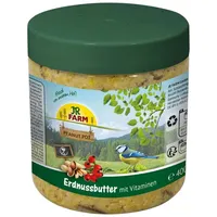 JR Farm Garden Peanut Pot Erdnussbutter Vitamine 400 g - 5 Stück, Nassfutter für: Vogel
