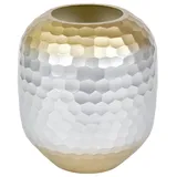 Lambert - Vase, Blumenvase - Favo - Farbglas - Farbe: Silber/Gold - matt - (ØxH) 23 x 30,5 cm