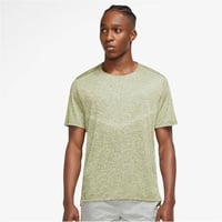 Nike Herren T-Shirt Dri-FIT Rise 365, olive aura/htr/reflective silv L