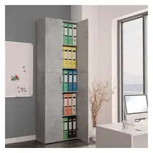 vidaXL Büroschrank 60 x 32 x 190 cm Grau
