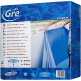 Gre Fprov Poolfolie Oval 730 x 375 cm blau