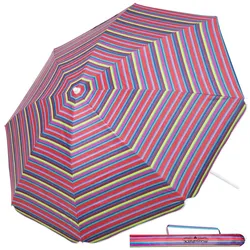 KINGSLEEVE® Sonnenschirm 180cm UV Schutz 50+ Neigbar Strand Garten Strandschirm Balkonschirm Gartenschirm Bunt