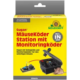NEUDORFF MäuseKöderStation mit Monitoringköder Schlagfallen-Box 1 Stück