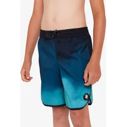 Boardshorts 500 blau/schwarz SCHWARZ|- 131-140cm 8-9J