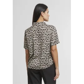 URBAN CLASSICS Ladies Leo Resort Shirt Braun XS