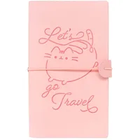 Pusheen Pusheen, Reisetagebuch B6 Format mit 2 Wechselheften und Fach, Rosa