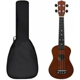 vidaXL Ukulele Set Sopran Soprano), Ukulele, Braun