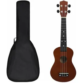 vidaXL Ukulele Set Sopran Soprano), Ukulele, Braun