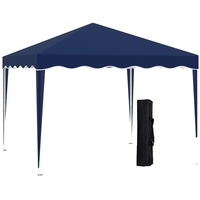 Outsunny Faltpavillon blau 295L x 295B x 260H cm